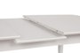 Hanah Home Retro 1193 Mesa de Comedor Extensible Blanca